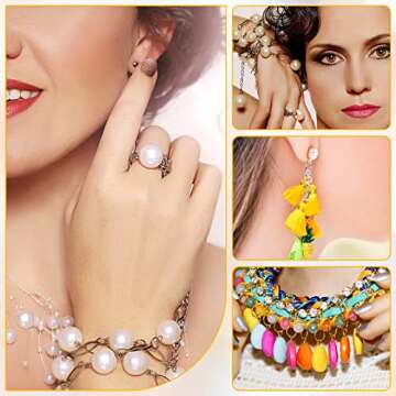 2840 Pieces Shynek Open Jump Rings Set for Crafts