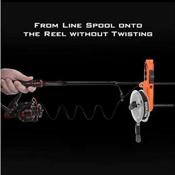 KastKing Radius Line Spooler – Compact Fishing Line Spooling Tool for Spinning Reels and Casting R...