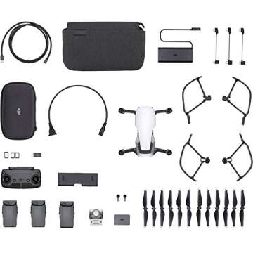 DJI Mavic Air Fly More Combo Arctic 4k Drone Electronics, White (CP.PT.00000165.01)
