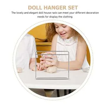 NUOBESTY Miniature Clothing Rack Set with Hangers