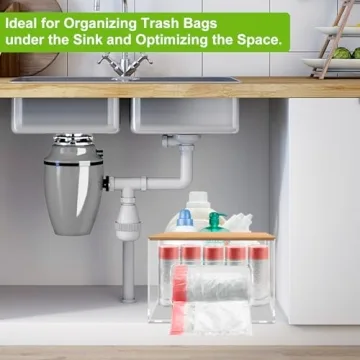 Organize Your Space with JYPS 2-in-1 Trash Bag Holder