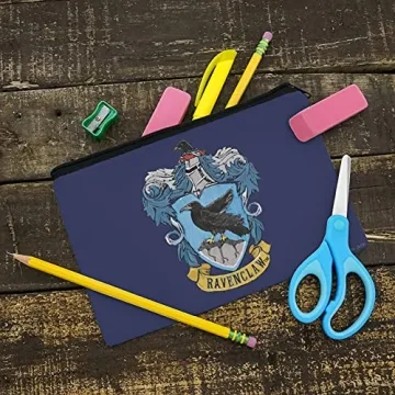 Ravenclaw Crest Pencil Organizer Pouch for Potter Fans
