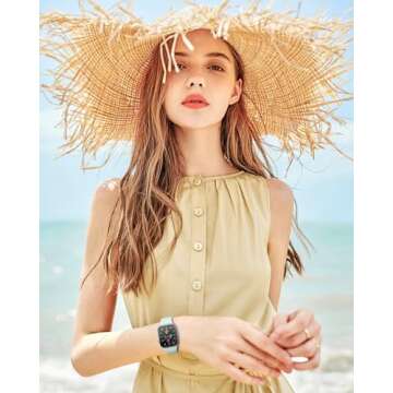 Patenting 6 Pack Sport Bands Compatible with Apple Watch Bands for Women Men 38mm/40mm/41mm/42mm(Series 10), Soft Silicone Waterproof Strap for iWatch Apple Watch Series 10 9 Ultra 8 7 6 5 4 3 2 1 SE