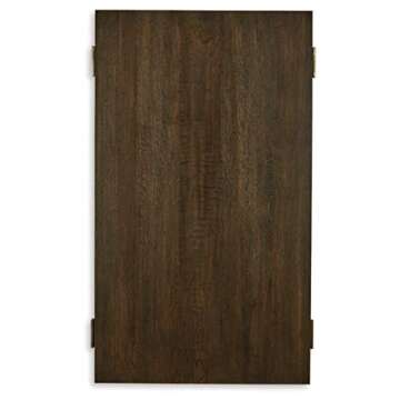 Signature Design by Ashley Balintmore Mid-Century Modern Cocktail Table for Living Room, Dark Brown & Metallic