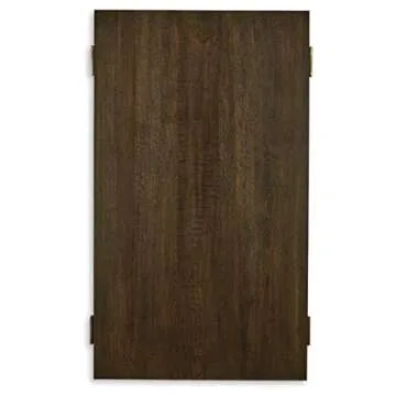 Signature Design by Ashley Balintmore Mid-Century Modern Cocktail Table for Living Room, Dark Brown & Metallic