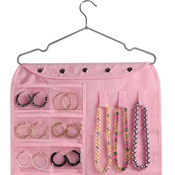 BB Brotrade Hanging Jewelry Organizer,Accessories Organizer,56 Pocket Organizer for Holding Jewelrie...
