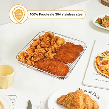 BYKITCHEN 8 Inch Stackable Air Fryer Rack Set - Versatile & Durable