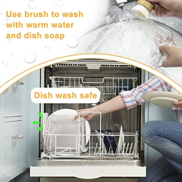 BYKITCHEN 8 Inch Stackable Air Fryer Rack Set - Versatile & Durable