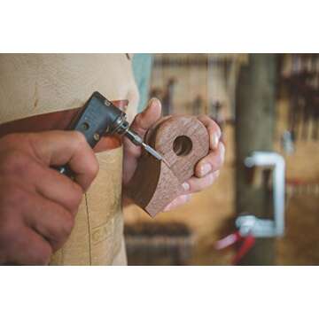 Kutzall Taper Rotary Burr - Durable Wood Carving Tool, 1/8"