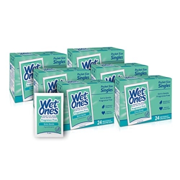 Wet Ones Hand and Face Wipes Unscented | Ideal for Sensitive Skin