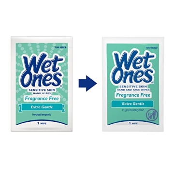 Wet Ones Hand and Face Wipes Unscented | Ideal for Sensitive Skin