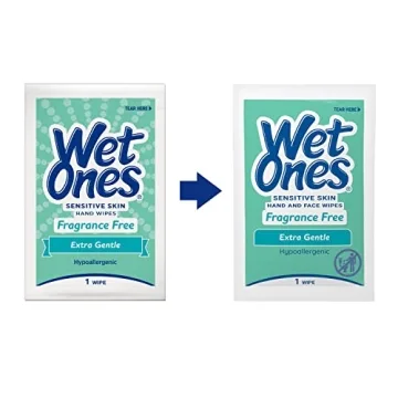 Wet Ones Hand and Face Wipes Unscented | Ideal for Sensitive Skin