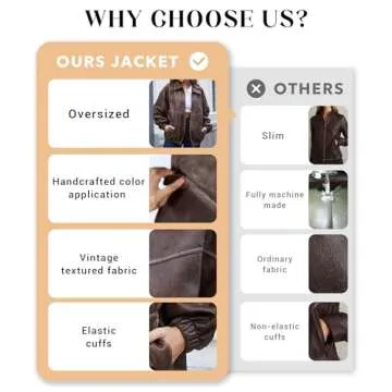 Bakyarder Womens Oversized Y2K Faux Leather Jackets Vintage Plus Size Fashion Motorcycle Coats Fall Fashion Outfits 2024 Coffee Large