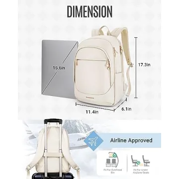 LIGHT FLIGHT Travel Laptop Backpack for Women: Stylish & Functional