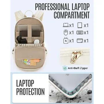 LIGHT FLIGHT Travel Laptop Backpack for Women: Stylish & Functional