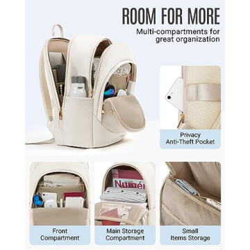 LIGHT FLIGHT Travel Laptop Backpack for Women: Stylish & Functional