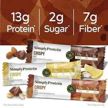Simply Protein Crispy Vegan Protein Bars Variety Pack
