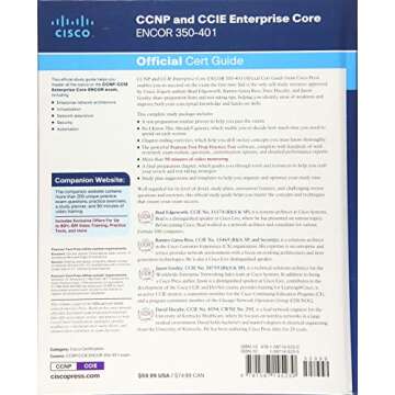 Comprehensive CCNP and CCIE Enterprise Core ENCOR 350-401 Official Cert Guide
