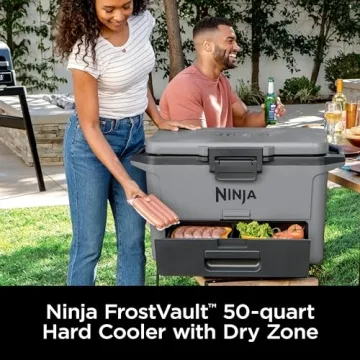 Ninja FrostVault 50qt Hard Cooler Ice Retention Dry Storage