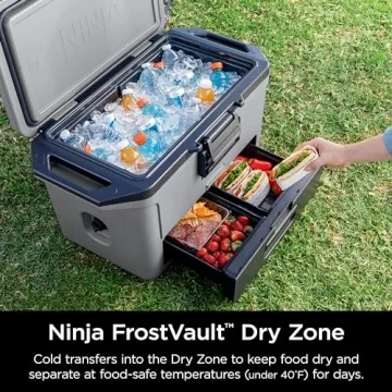 Ninja FrostVault 50qt Hard Cooler Ice Retention Dry Storage