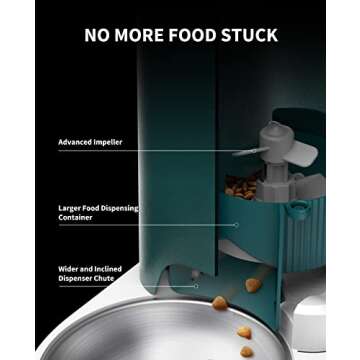 PETKIT Automatic WiFi Cat Feeder, APP Control for Remote Feeding & Monitor, Schedule Up to 10 Meals Per Day, 304 Stainless Steel & Advanced Fresh Lock Technology, Cats/Dogs Up to 15 Days
