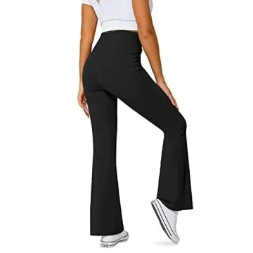DLOODA Flare Leggings with Pockets for Women