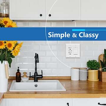 Stylish LIDER Matte Finish Double Decorator Wall Plate