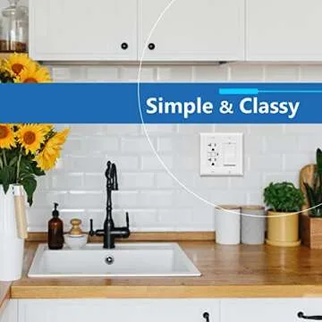 Stylish LIDER Matte Finish Double Decorator Wall Plate