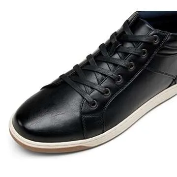 Jousen Men's Fashion Sneakers High Top Dress Sneakers Casual Shoes for Men (A81Q09 Black 11)