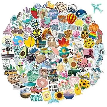 400 Unique Waterproof Sticker Packs for All Ages