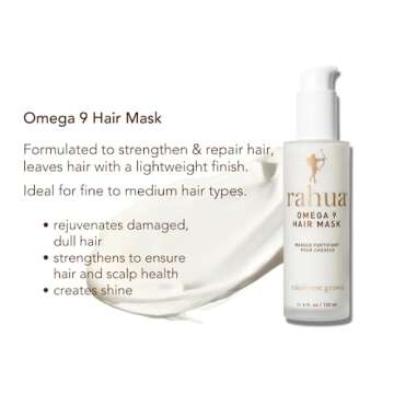 Rahua Omega 9 Hair Mask, 4 Fl Oz, Conditioning Hair Care for Strong, Soft, Shiny, and Hydrated Hair,...