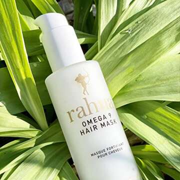 Rahua Omega 9 Hair Mask, 4 Fl Oz, Conditioning Hair Care for Strong, Soft, Shiny, and Hydrated Hair, with Nourishing Natural, Plant-Based Derived Ingredients, Lavender & Uplifting Eucalyptus Scent