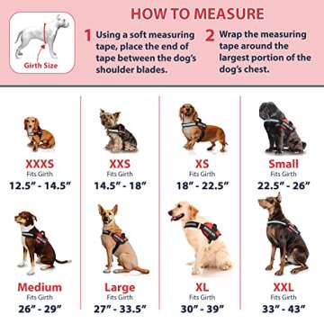 Industrial Puppy Service Dog Vest with Handle - No Pull Dog Harness for Large Dogs, ESA, and Working Dogs - Adjustable Fit, Reflective Straps, Removable Patches,Training Vest for Small to Large Breeds