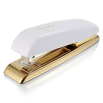Swingline Desktop Stapler, 20 Sheets, White Gold Style