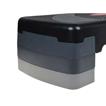 TMS® 30" Aerobic Step Aerobics Trainer Adjustable Exercise Fitness Workout Stepper