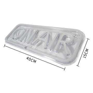 ON AIR Neon Signs, LED Studio Live Decorative Lights, Streaming Recording Sign, USB Connected, for S...