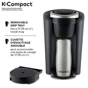 Keurig K-Compact Single Serve Coffee Maker,3 cups