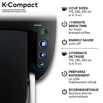 Keurig K-Compact Single Serve Coffee Maker,3 cups