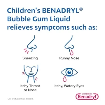 Benadryl Children's Allergy Relief Liquid - Dye-Free & Delicious!