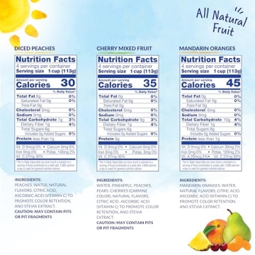 Dole No Sugar Added Fruit Bowls Variety Pack 12 Cups