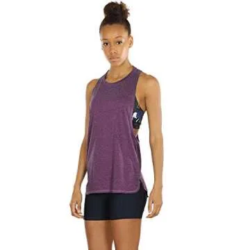 icyzone Workout Tank Tops for Women - Running Muscle Tank Sport Exercise Gym Yoga Tops Athletic Shirts(Pack of 3) (S, Black/Grape/Sky Blue)