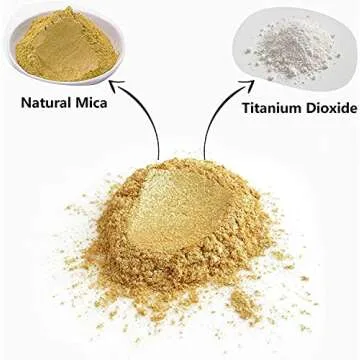 Mica Powder, 30 Color Pigment, Natural Cosmetic Grade Shimmer Mica Powder for Epoxy Resin/Bath Bombs/Candle/Soap/Lip Gloss/Slime.Soap Making Dye (30 Bag)