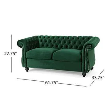 Elegant Chesterfield Loveseat Sofa for Stylish Living Rooms