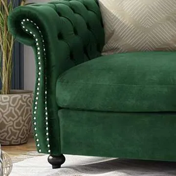 Elegant Chesterfield Loveseat Sofa for Stylish Living Rooms