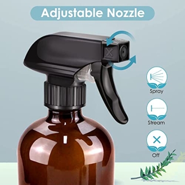 Bontip Glass Spray Bottles - Eco-Friendly & Stylish 16 oz Set