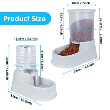 Automatic Pet Feeder and Waterer - 2.5L Capacity Set