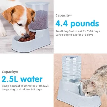 Automatic Pet Feeder and Waterer - 2.5L Capacity Set