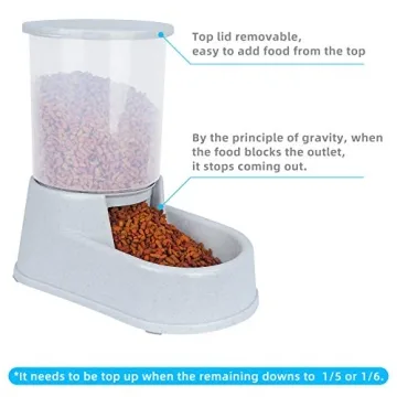 Automatic Pet Feeder and Waterer - 2.5L Capacity Set