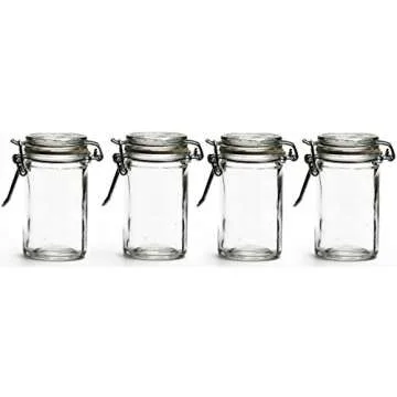Circleware Spice Jars - Airtight Glass Storage Solution