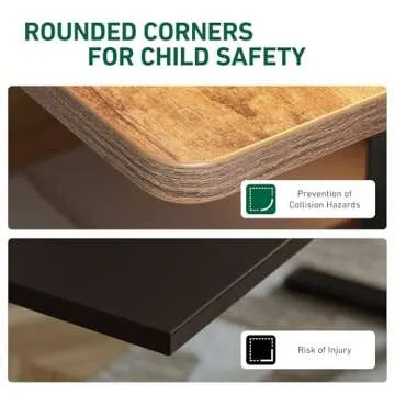 FEZIBO 55 x 24 Inches Standing Desk with Drawer, Adjustable Height Electric Stand up Desk with Storage, Sit Stand Home Office Desk, Ergonomic Computer Desk, Rustic Brown